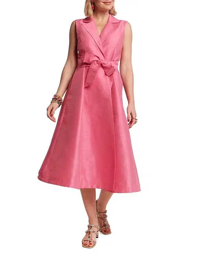 Frances Valentine Women's Lucia Wrap Midi-Dress - Pink