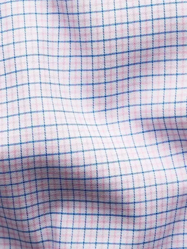 Eton Men's Micro-Check Slim-Fit Cotton Twill Shirt - Pink - Size 17.5 | Thumbnail 4