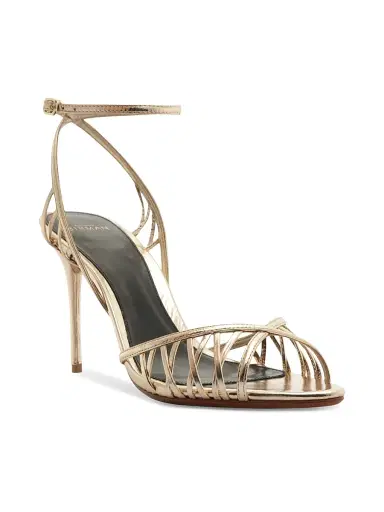 Alexandre Birman Women's Solene 85MM Leather Sandals - Golden - Size 11 | Thumbnail 2 Alexandre Birman Women's Solene 85MM Leather Sandals - Golden - Size 11 | Thumbnail 2