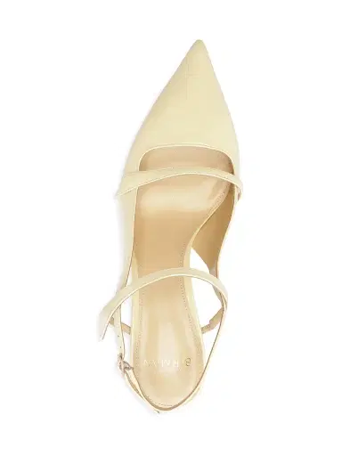 Alexandre Birman Women's Tita 60MM Patent Leather Slingback Pumps - Creamy - Size 9 | Thumbnail 4