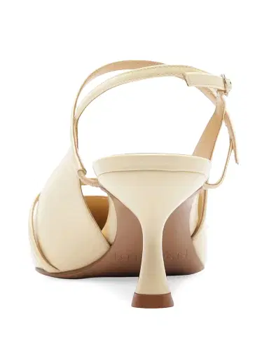 Alexandre Birman Women's Tita 60MM Patent Leather Slingback Pumps - Creamy - Size 9 | Thumbnail 7