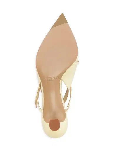 Alexandre Birman Women's Tita 60MM Patent Leather Slingback Pumps - Creamy - Size 9 | Thumbnail 8