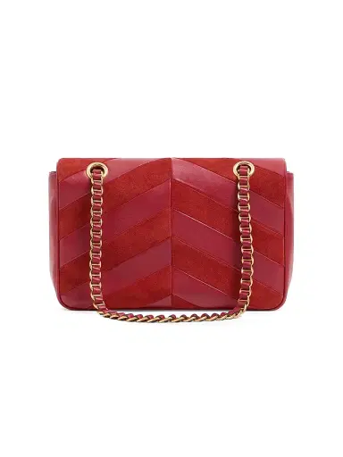 Valentino Garavani Women's Djuna Shoulder Bag in Suede and Nappa | Thumbnail 2 Valentino Garavani Women's Djuna Shoulder Bag in Suede and Nappa | Thumbnail 2