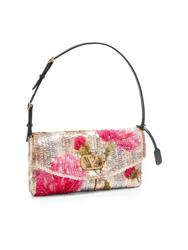 Valentino Garavani Women's Devain Embroidered Shoulder Bag | Thumbnail 2 Valentino Garavani Women's Devain Embroidered Shoulder Bag | Thumbnail 2