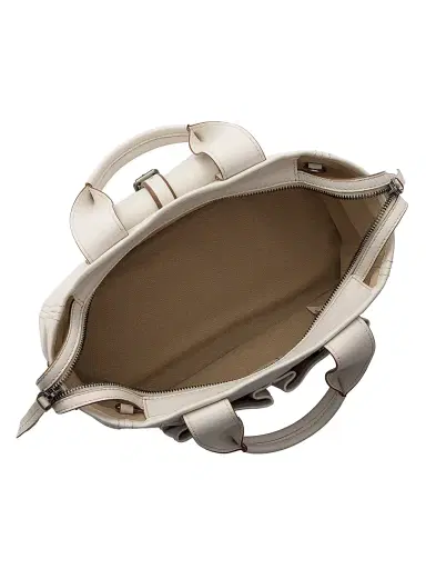 Prada Women's Route Medium Leather Tote Bag - Beige Khaki | Thumbnail 7