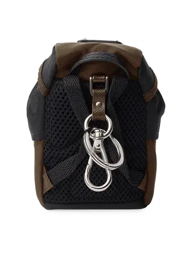 Prada Men's Mini Icon Re-Nylon Keyring Charm - Black | Thumbnail 3 Prada Men's Mini Icon Re-Nylon Keyring Charm - Black | Thumbnail 3