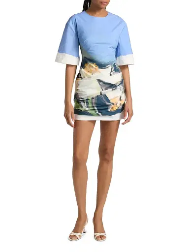 Significant Other Women's Beaux Garden Print Draped Minidress - Posy Impression - Size 12 | Thumbnail 2 Significant Other Women's Beaux Garden Print Draped Minidress - Posy Impression - Size 12 | Thumbnail 2