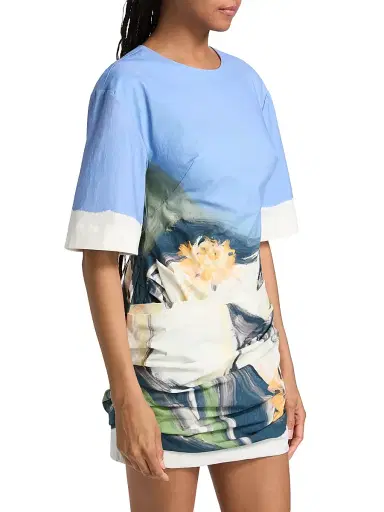 Significant Other Women's Beaux Garden Print Draped Minidress - Posy Impression - Size 12 | Thumbnail 4 Significant Other Women's Beaux Garden Print Draped Minidress - Posy Impression - Size 12 | Thumbnail 4