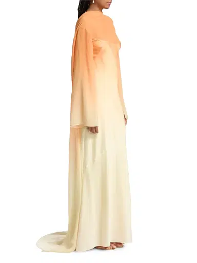 Significant Other Women's Devlyn Ombré Cape Gown - Solarflare - Size 12 | Thumbnail 4