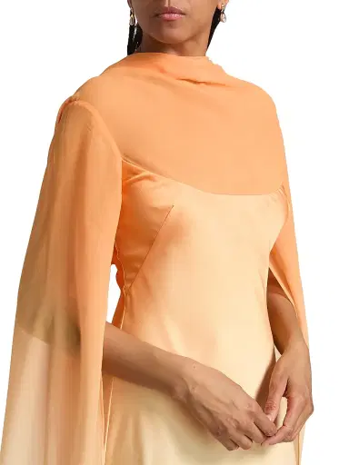 Significant Other Women's Devlyn Ombré Cape Gown - Solarflare - Size 12 | Thumbnail 6