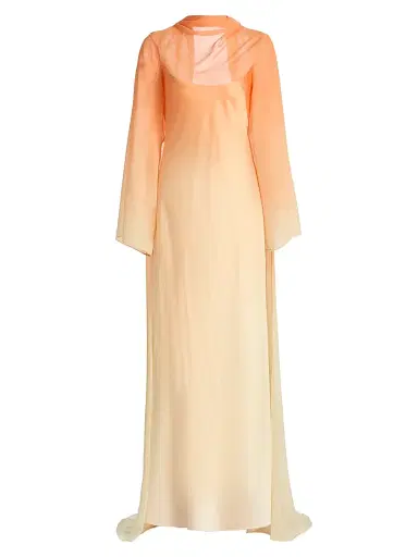 Significant Other Women's Devlyn Ombré Cape Gown - Solarflare - Size 12 | Thumbnail 1
