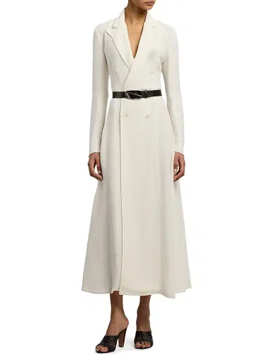 Ralph Lauren Collection Women's Reema Silk-Blend Giro Inglese Day Dress | Thumbnail 2 Ralph Lauren Collection Women's Reema Silk-Blend Giro Inglese Day Dress | Thumbnail 2