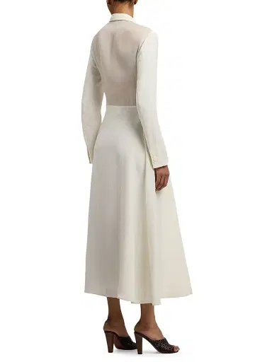 Ralph Lauren Collection Women's Reema Silk-Blend Giro Inglese Day Dress | Thumbnail 5 Ralph Lauren Collection Women's Reema Silk-Blend Giro Inglese Day Dress | Thumbnail 5