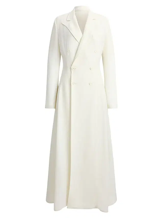Ralph Lauren Collection Women's Reema Silk-Blend Giro Inglese Day Dress - Lux Cream