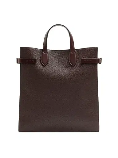 Valentino Garavani Men's Antibes Medium Shopping Bag in Grained Leather - Dark Brown | Thumbnail 2 Valentino Garavani Men's Antibes Medium Shopping Bag in Grained Leather - Dark Brown | Thumbnail 2