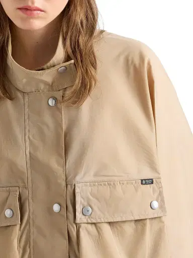 Prada Women's Washed Nylon Jacket | Thumbnail 6 Prada Women's Washed Nylon Jacket | Thumbnail 6