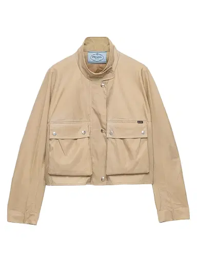 Prada Women's Washed Nylon Jacket | Thumbnail 1 Prada Women's Washed Nylon Jacket | Thumbnail 1