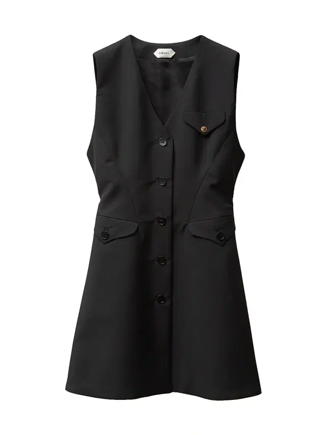 Versace Women's Lightweight Wool-Mohair Minidress - Black