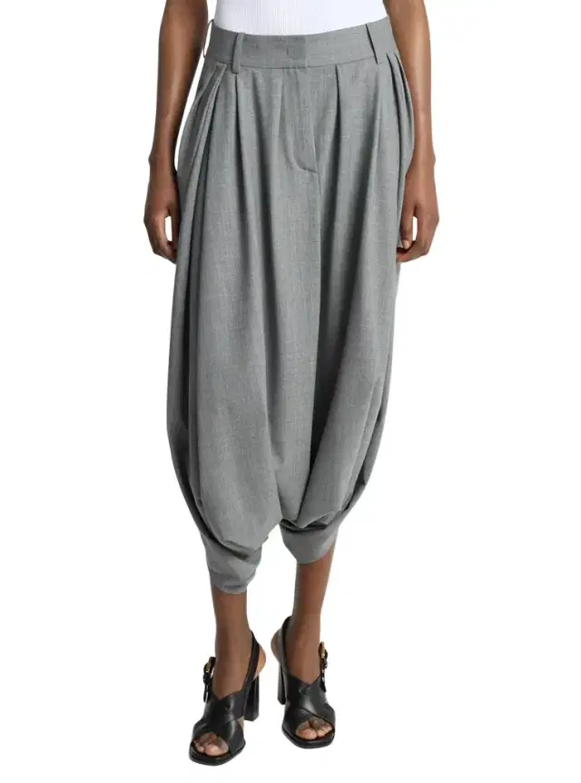 Michael Kors Collection Draped Stretch Wool Culottes