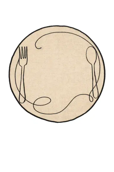 Misette Embroidered Linen Placemats Set Of 4 | Thumbnail 1