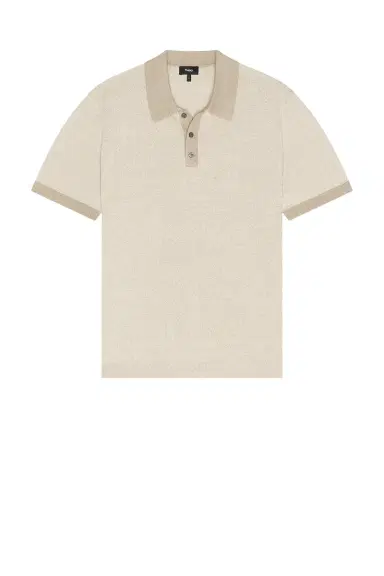 Theory Silk Linen Short Sleeve Polo | Thumbnail 4