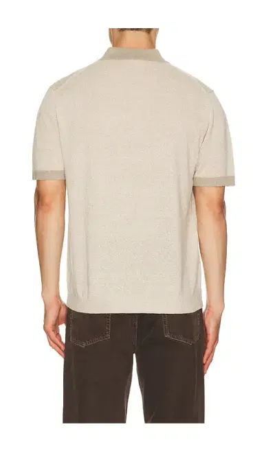 Theory Silk Linen Short Sleeve Polo | Thumbnail 6