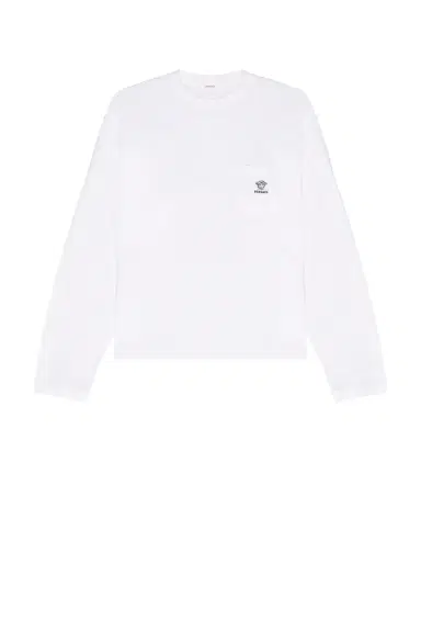 Versace Logo Embroidery Long Sleeve T-Shirt | Thumbnail 4 Versace Logo Embroidery Long Sleeve T-Shirt | Thumbnail 4