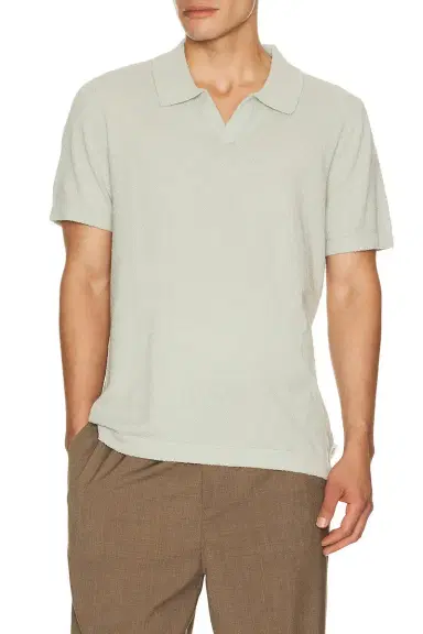 Onia Bouckle Knit Johnny Polo | Thumbnail 1 Onia Bouckle Knit Johnny Polo | Thumbnail 1