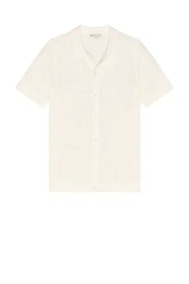 Onia Crochet Knit Button Up Shirt | Thumbnail 4