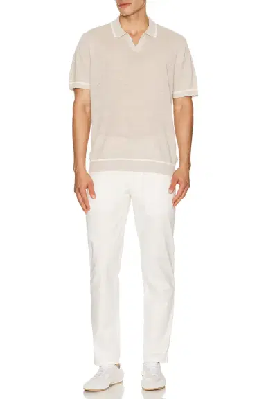 Onia Linen Johnny Collar Polo | Thumbnail 3 Onia Linen Johnny Collar Polo | Thumbnail 3