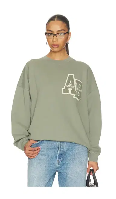 Anine Bing Miles Letternan Sweatshirt | Thumbnail 1