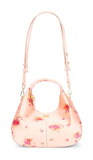 Ganni Hobo Mini Printed Satin Bag | Thumbnail 1 Ganni Hobo Mini Printed Satin Bag | Thumbnail 1