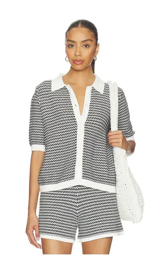 Varley Gaelle Polo Knit Top