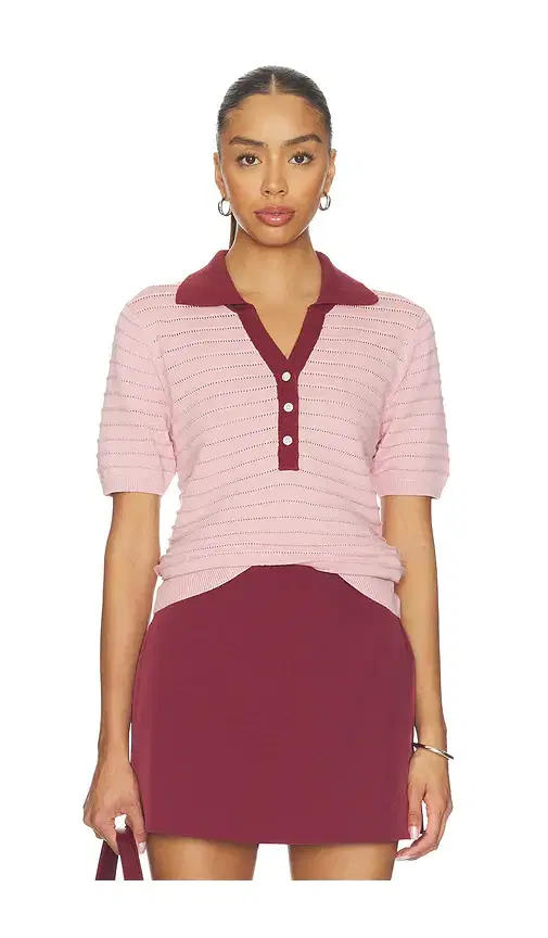 Wren Knit Polo Top