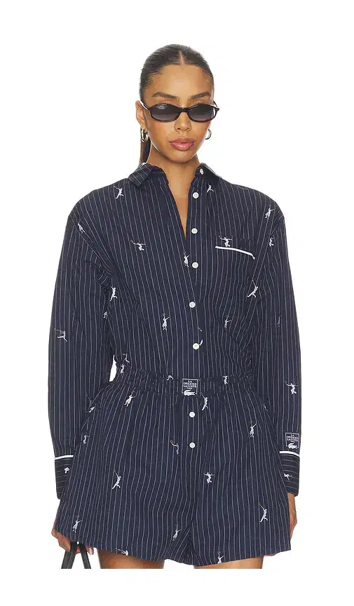 Lacoste Oversize Fit Jacquard Shirt