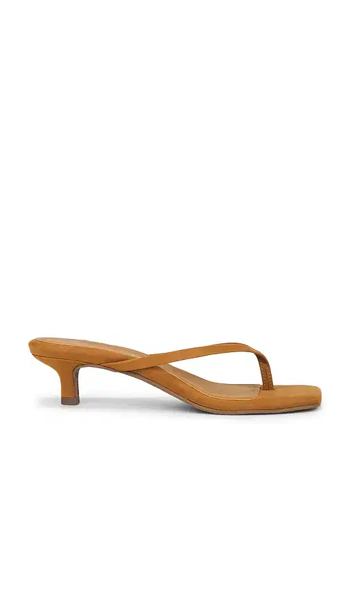 TKEES Julia Square Toe Suede Flip Flop