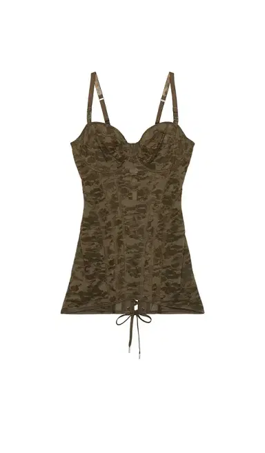 Diesel X Savage C Camo Lace Corset Slip | Thumbnail 1 Diesel X Savage C Camo Lace Corset Slip | Thumbnail 1