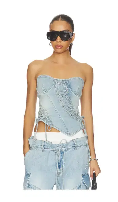 MARRKNULL Asymmetrical Lace-Up Corset | Thumbnail 1 MARRKNULL Asymmetrical Lace-Up Corset | Thumbnail 1