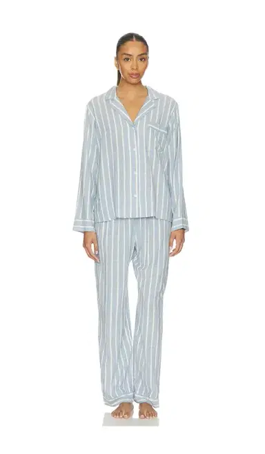 Eberjey Nautico Long Pajama Set | Thumbnail 1
