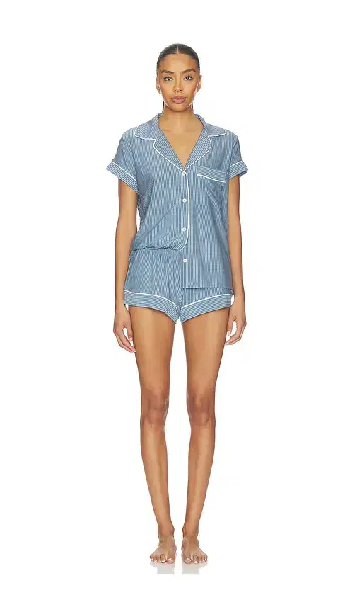 Gisele Printed Shortie Pajama Set