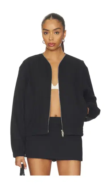 Alexander Wang Coaches Jacket With Continuous Loop Zipper | Thumbnail 1