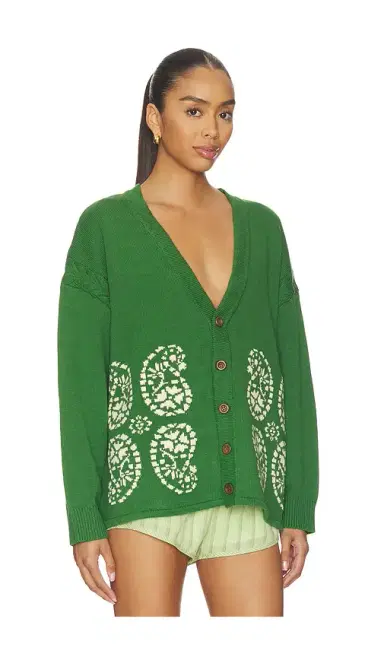 Found Paisley Jacquard Cardigan | Thumbnail 2