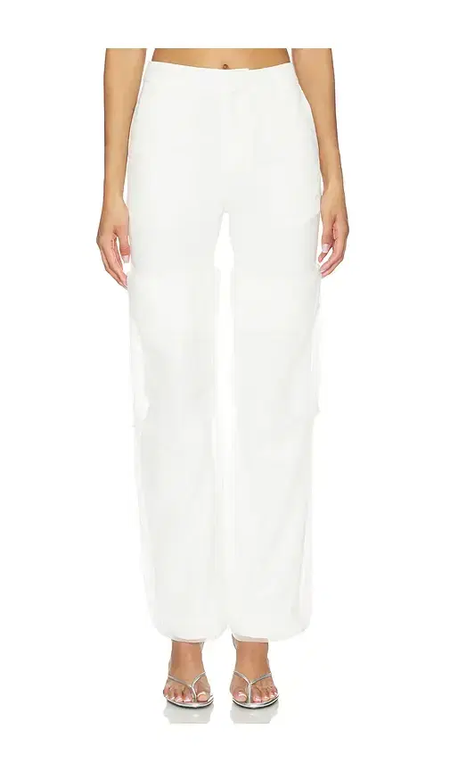 Mesh Panel Long Pant
