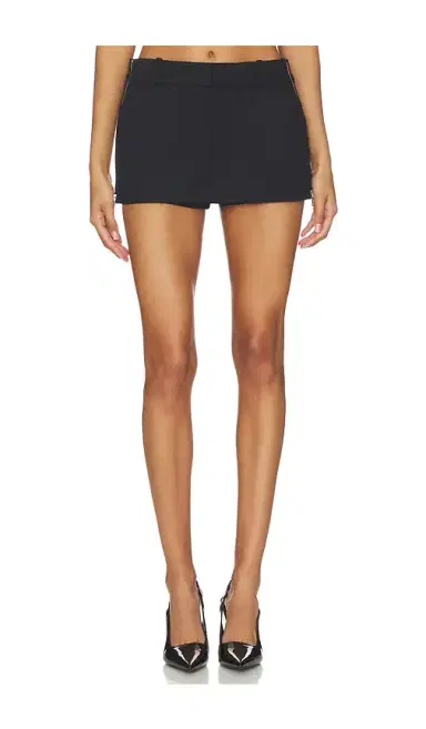 Alexander Wang Mid Rise Mini Skort With Side Slit Zippers | Thumbnail 1 Alexander Wang Mid Rise Mini Skort With Side Slit Zippers | Thumbnail 1