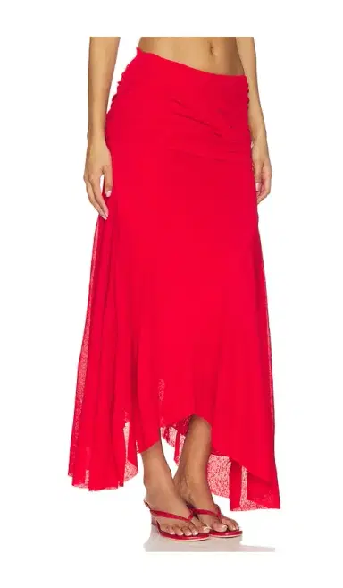 Ganni Marl Mesh Draped Long Skirt | Thumbnail 2 Ganni Marl Mesh Draped Long Skirt | Thumbnail 2
