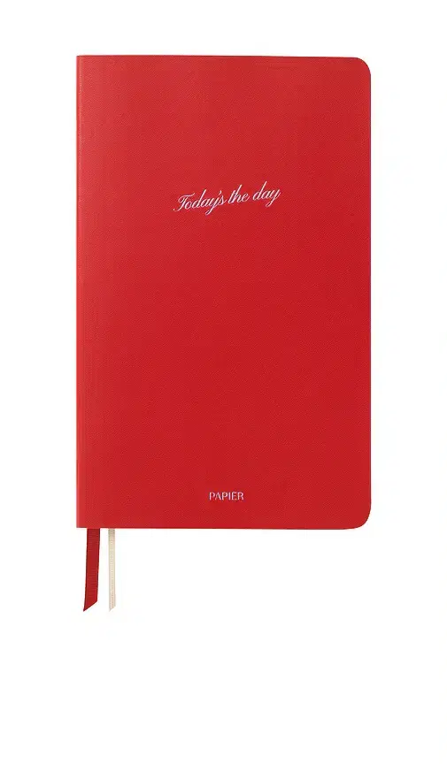 Papier Today's The Day Faux Leather Softcover Notebook