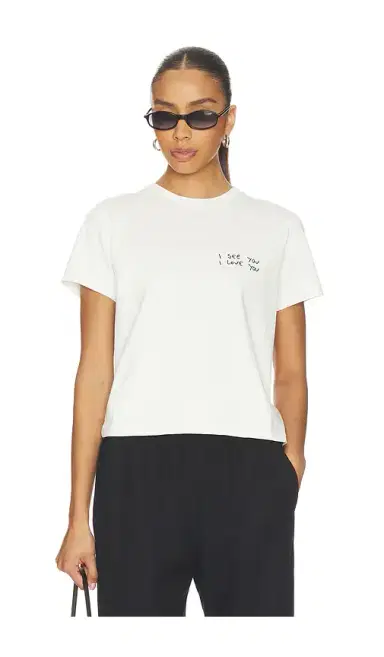 Anine Bing Shelley I See You I Love You Tee | Thumbnail 1