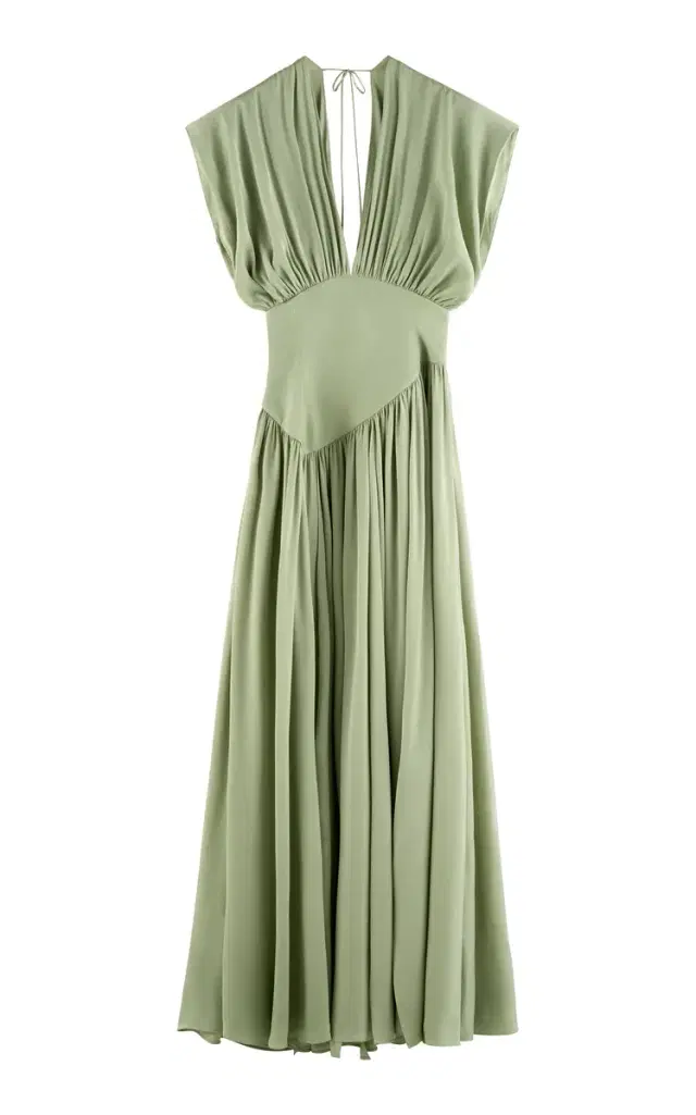 ARAKII Maxi Silk-Blend Maxi Dress Exclusive
