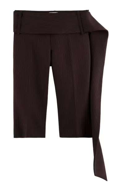 ARAKII Exclusive Belted Crepe Straight-Leg Capri Pants | Thumbnail 1 ARAKII Exclusive Belted Crepe Straight-Leg Capri Pants | Thumbnail 1