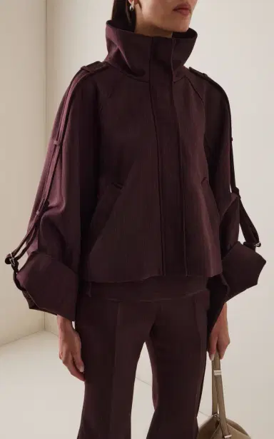 ARAKII Exclusive Short Pleated Crepe Jacket | Thumbnail 2 ARAKII Exclusive Short Pleated Crepe Jacket | Thumbnail 2